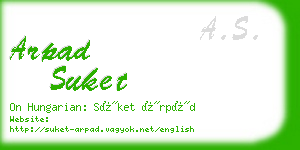 arpad suket business card